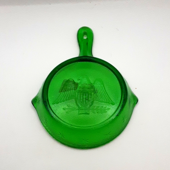 Vintage Kanawha Glass Company W Virginia Eagle Spoon Rest - Picture 1 of 6